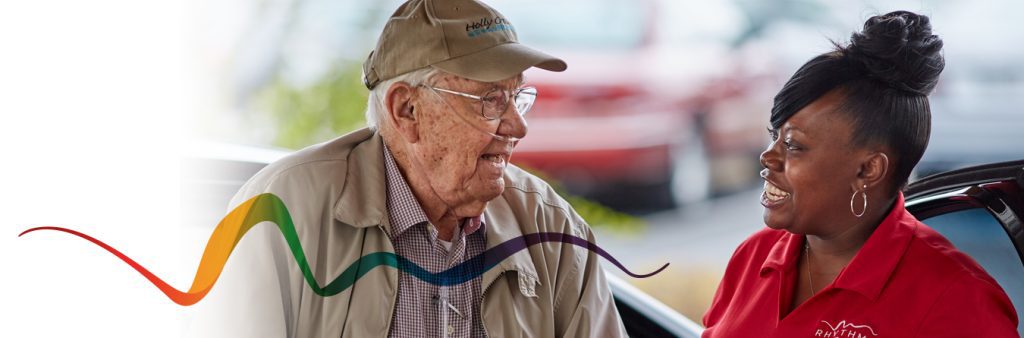 Caregiver and Elderly Male