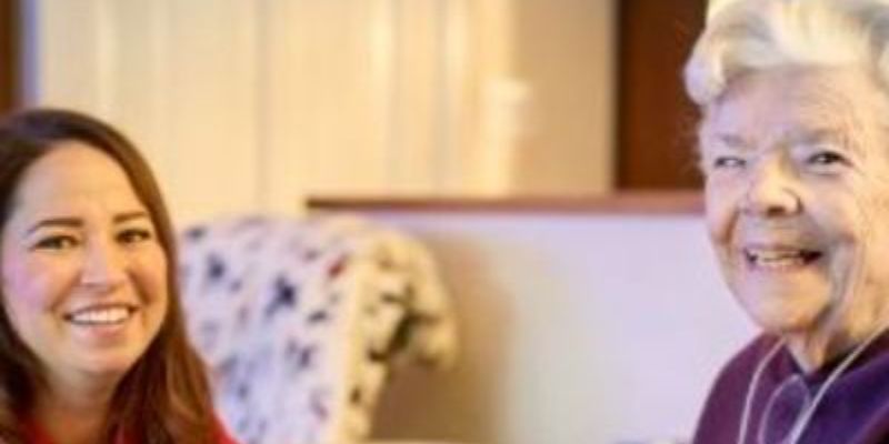 senior home care sitting in chair