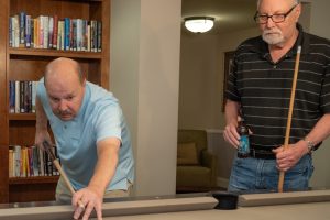 CLC pool playing residents