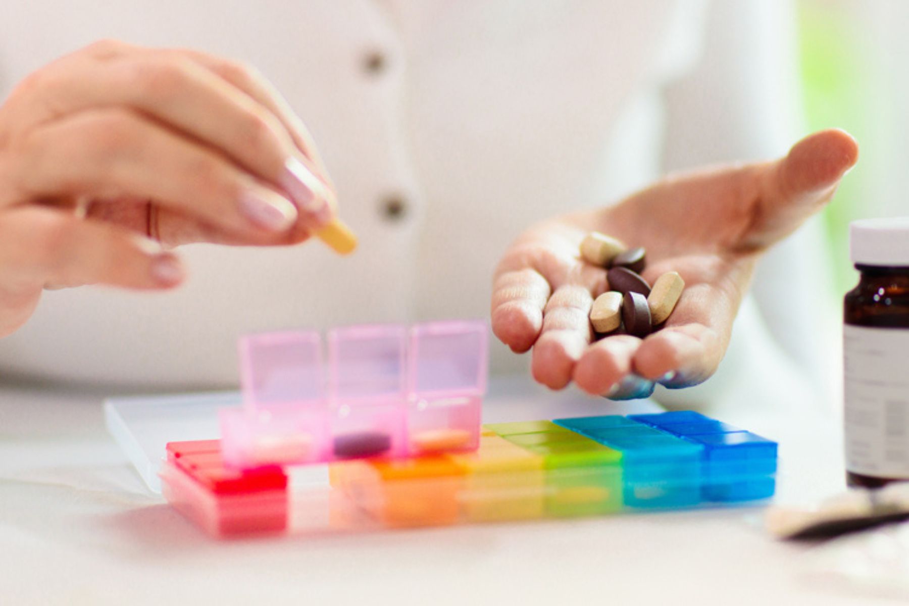 medication management cleanup pill container