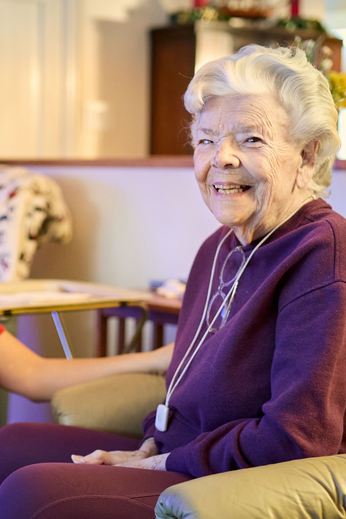 resident and caregiver